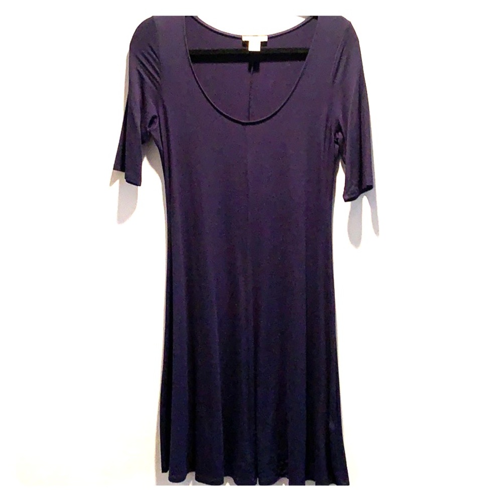 White and Warren Navy Dress Size Medium